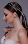 Crystal Stone Hair Accessory Models Wedding Henna Engagement Bride