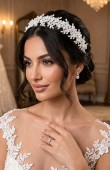 Zircon Set Necklace Wedding Henna Engagement Jewelry Set Models