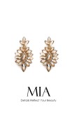 Zircon Stone Earrings Engagement Wedding Design Henna Stylish Earring Models