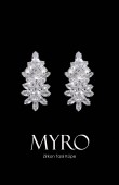 Zircon Stone Earrings Engagement Wedding Design Henna Earring Models Stylish Earrings