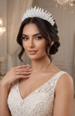 Zircon Stone Hair Accessory Models Wedding Henna Engagement Bridal