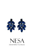 Crystal Stone Earrings Engagement Wedding Design Henna Stylish Earring Models