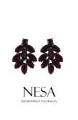 Crystal Stone Earrings Engagement Wedding Design Henna Stylish Earring Models