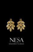 Crystal Stone Earrings Engagement Wedding Design Henna Stylish Earring Models