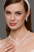 Zircon Set Necklace Wedding Henna Engagement Jewelry Set Models