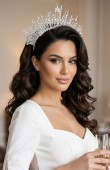 Zircon Stone Hair Accessory Models Hair Band Beaded Henna Wedding