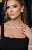 Zircon Set Necklace Wedding Henna Engagement Jewelry Set Models