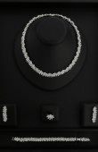Zircon Set Necklace Wedding Henna Engagement Jewelry Set Models