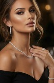 Zircon Set Necklace Wedding Henna Engagement Jewelry Set Models