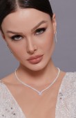 Zircon Set Necklace Wedding Henna Engagement Jewelry Set Models