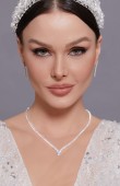 Zircon Set Necklace Wedding Henna Engagement Jewelry Set Models