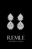 Zircon Stone Earrings Engagement Wedding Design Henna Stylish Earring Models