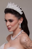 Zircon Stone Hair Accessories Models Design Wedding Henna Engagement Bride						