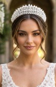 Bridal Crown Models Design Wedding Engagement Henna