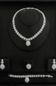 Zircon Set Necklace Wedding Henna Engagement Jewelry Set Models