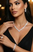 Set Necklace Wedding Henna Engagement Jewelry Set Models