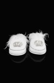 Bride Bride Slippers Party Bachelorette Feathered Slippers