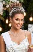 Zircon Stone Hair Accessories Models Wedding Henna Engagement Bride						