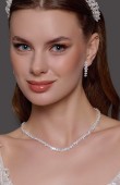 Zircon Set Necklace Wedding Henna Engagement Jewelry Set Models