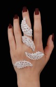 Adjustable Zircon Stone Hand Sword Henna Wedding Hand Accessories