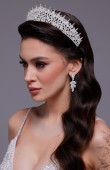 Bridal Crown Models Zircon Stone Wedding Engagement