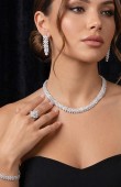 Zircon Set Necklace Wedding Henna Engagement Jewelry Set Models