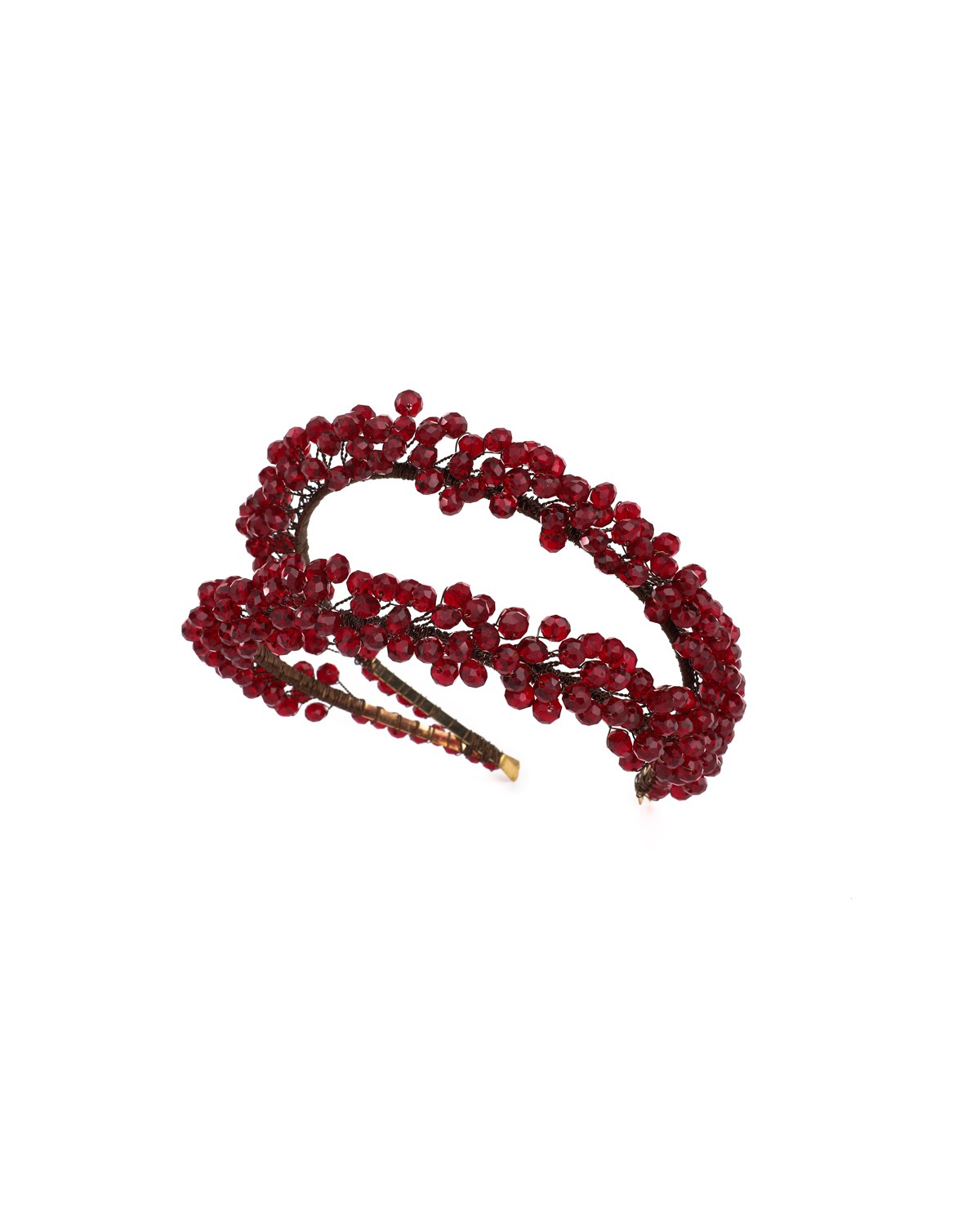 Yulas Crystal Bead Two Row Hair Accessories Buy Now.
