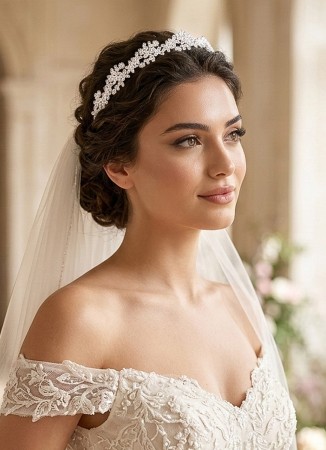 Zircon Stone Hair Accessories Models Wedding Henna Engagement Bride	