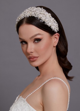 Bridal Crown Accessories Models Wedding Dress White Dress