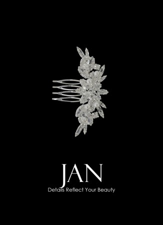 Zircon Stone Hair Accessories Models Wedding Henna Engagement Bride hair comb