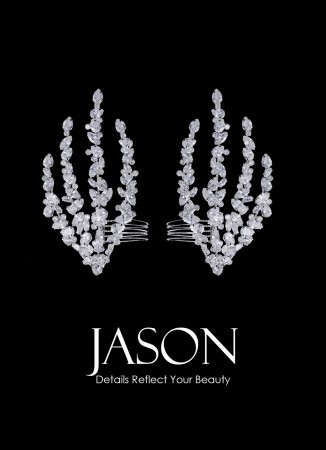 Zircon Stone Hair Accessories Models Wedding Henna Engagement Bride hair comb