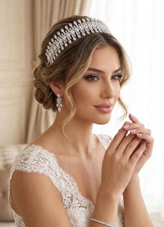 Zircon Stone Hair Accessories Models Design Wedding Henna Engagement Bride						