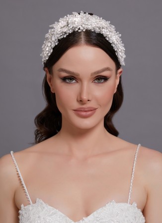 Bridal Crown Accessories Models Wedding Dress White Dress