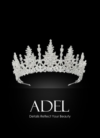 Adel Zircon Stone Bridal Crown