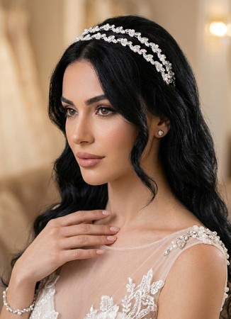 Zircon Stone Hair Accessories Models Design Wedding Henna Engagement Bride						