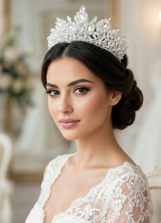 Bridal Crown Models Design Wedding Engagement