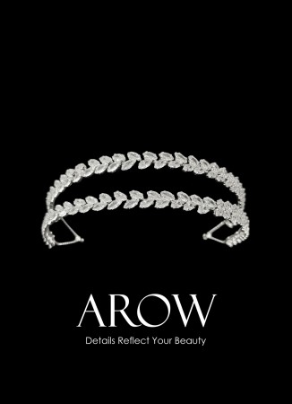 Zircon Stone Hair Accessories Bridal Models Wedding Engagement