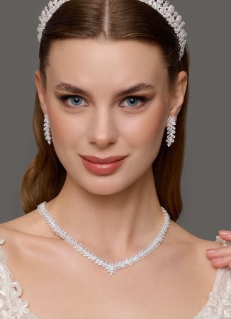 Set Necklace Wedding Henna Engagement Jewelry Set Models