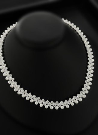 Zircon Set Necklace Wedding Henna Engagement Jewelry Set Models