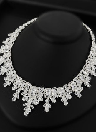 Zircon Set Necklace Wedding Henna Engagement Jewelry Set Models