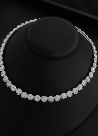 Zircon Set Necklace Wedding Henna Engagement Jewelry Set Models
