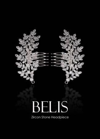 Zircon Stone Hair Accessories Models Wedding Henna Engagement Bride