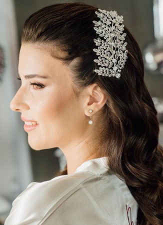 Zircon Stone Hair Accessories Models Wedding Henna Engagement Bride					