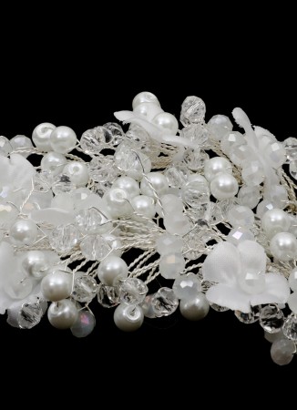 Bridal Beads And Pearls Hair Accessory Special Design Headband