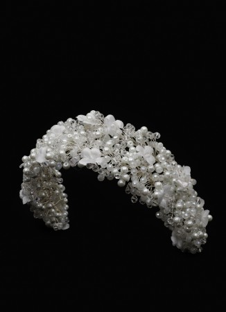 Bridal Beads And Pearls Hair Accessory Special Design Headband