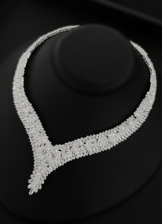 Zircon Set Necklace Wedding Henna Engagement Jewelry Set Models