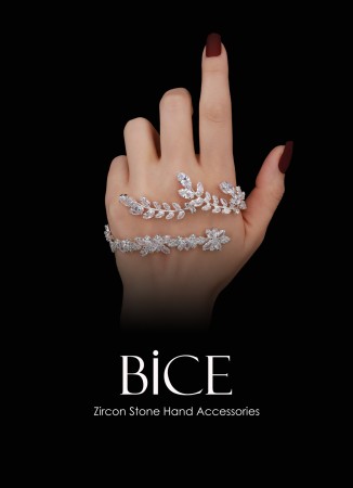 Adjustable Zircon Stone Hand Sword Henna Wedding Hand Accessories