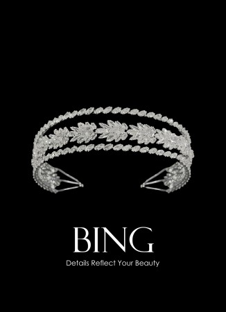 Zircon Stone Hair Accessories Models Wedding Henna Engagement Bride						
