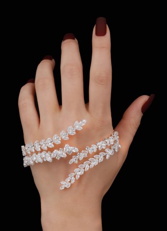 Adjustable Zircon Stone Hand Sword Henna Wedding Hand Accessories