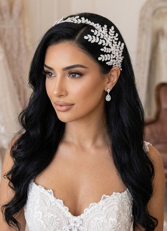 Zircon Stone Hair Accessories Models Wedding Henna Engagement Bride						